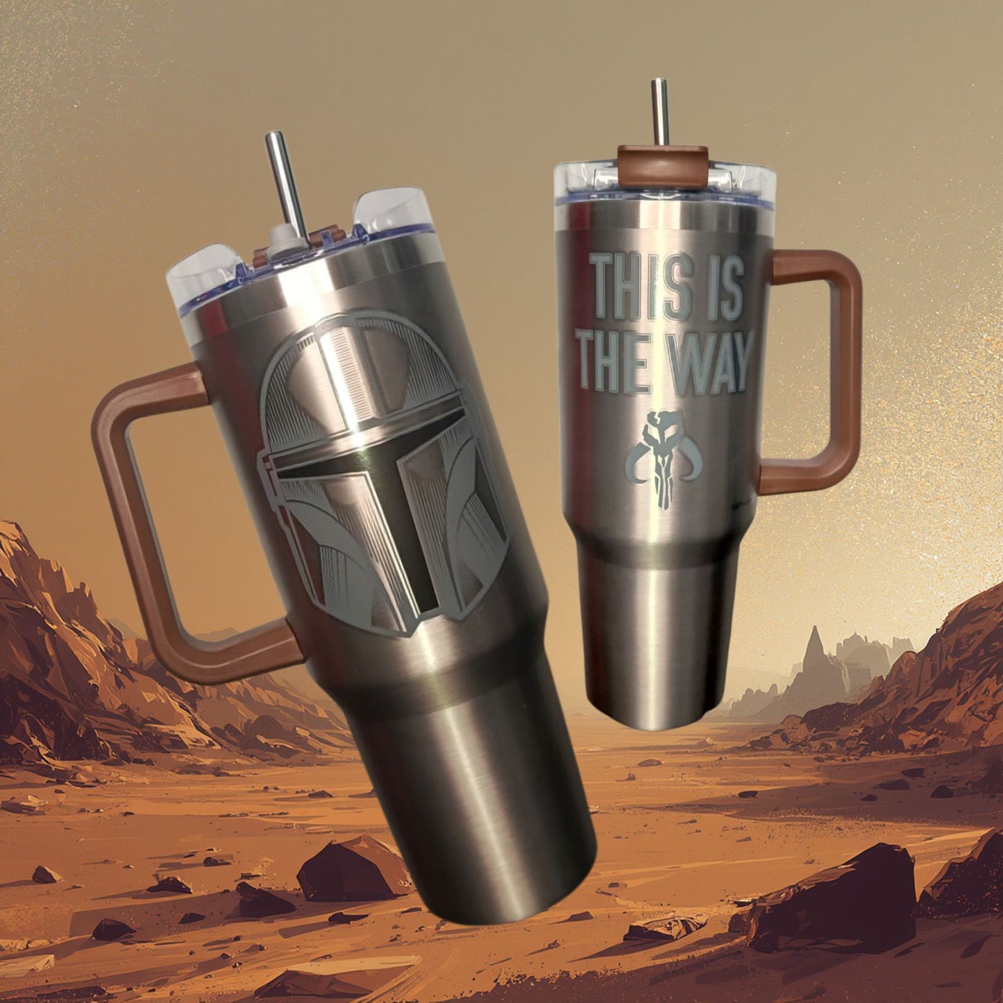 TERMO STAR WARS 1,2L MANDALORIAN VASO ACERO INOXIDABLE ORIGINAL