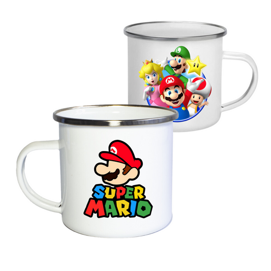 MUG PELTRE MARIO BROS POCILLO