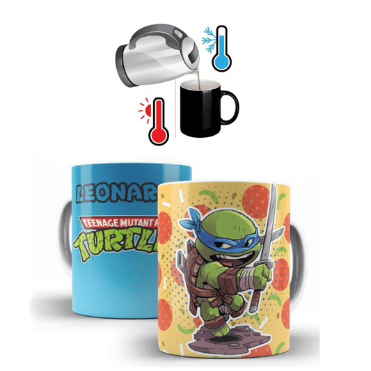 MUG MAGICO TORTUGAS NINJA LEONARDO