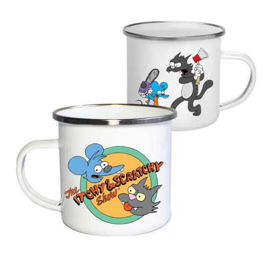 MUG PELTRE Itchy and Scratchy SIMPSONS POCILLO