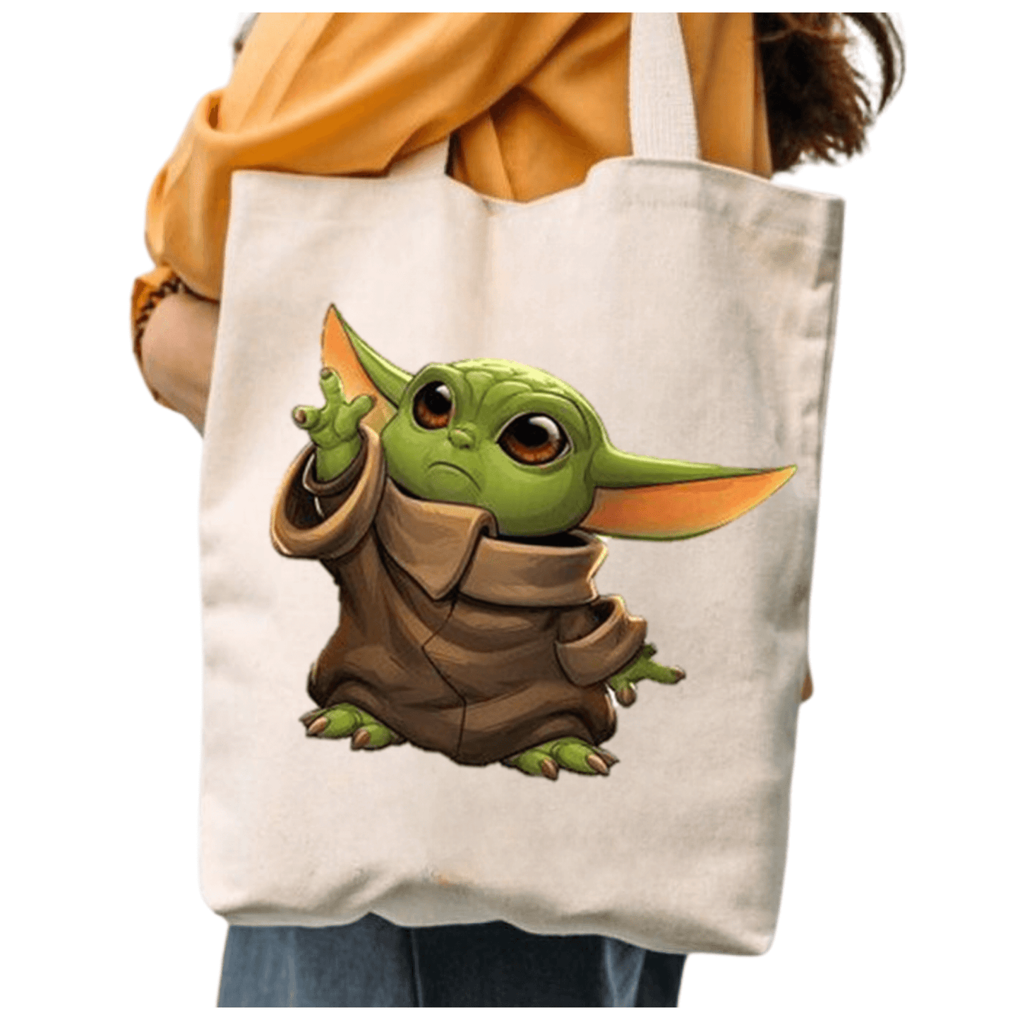 TOTEBAG BABY YODA BOLSO ALGODON