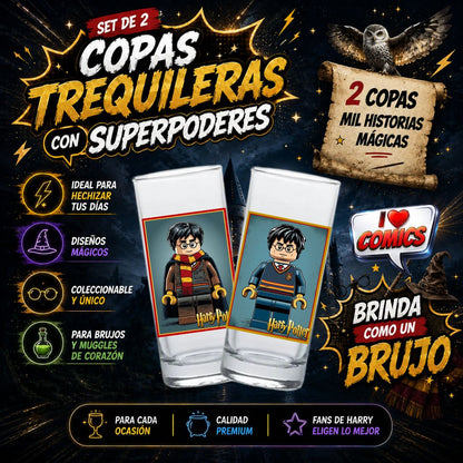 COPAS SHOTS HARRY POTTER TEQUILERAS X2