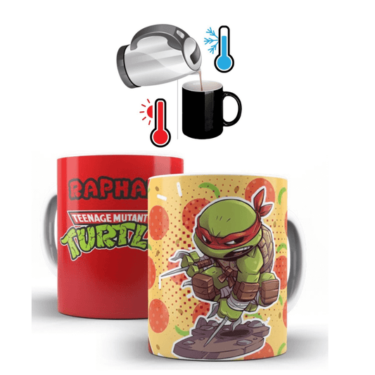 MUG MAGICO TORTUGAS NINJA RAPHAEL