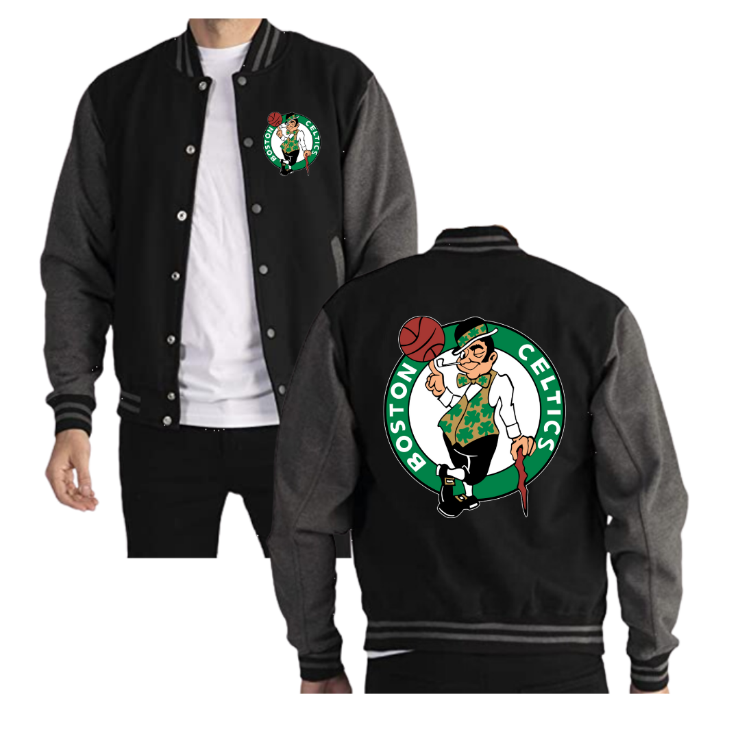 CHAQUETA BEISBOLERA  BOSTON CELTICS