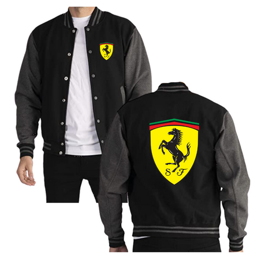 CHAQUETA BEISBOLERA FERRARI LOGO