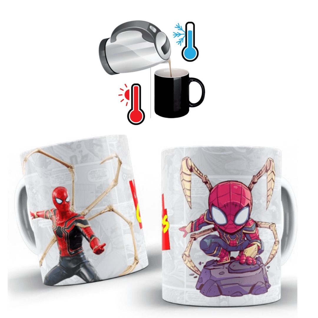 MUG MAGICO SPIDERMAN HOMBRE ARAÑA