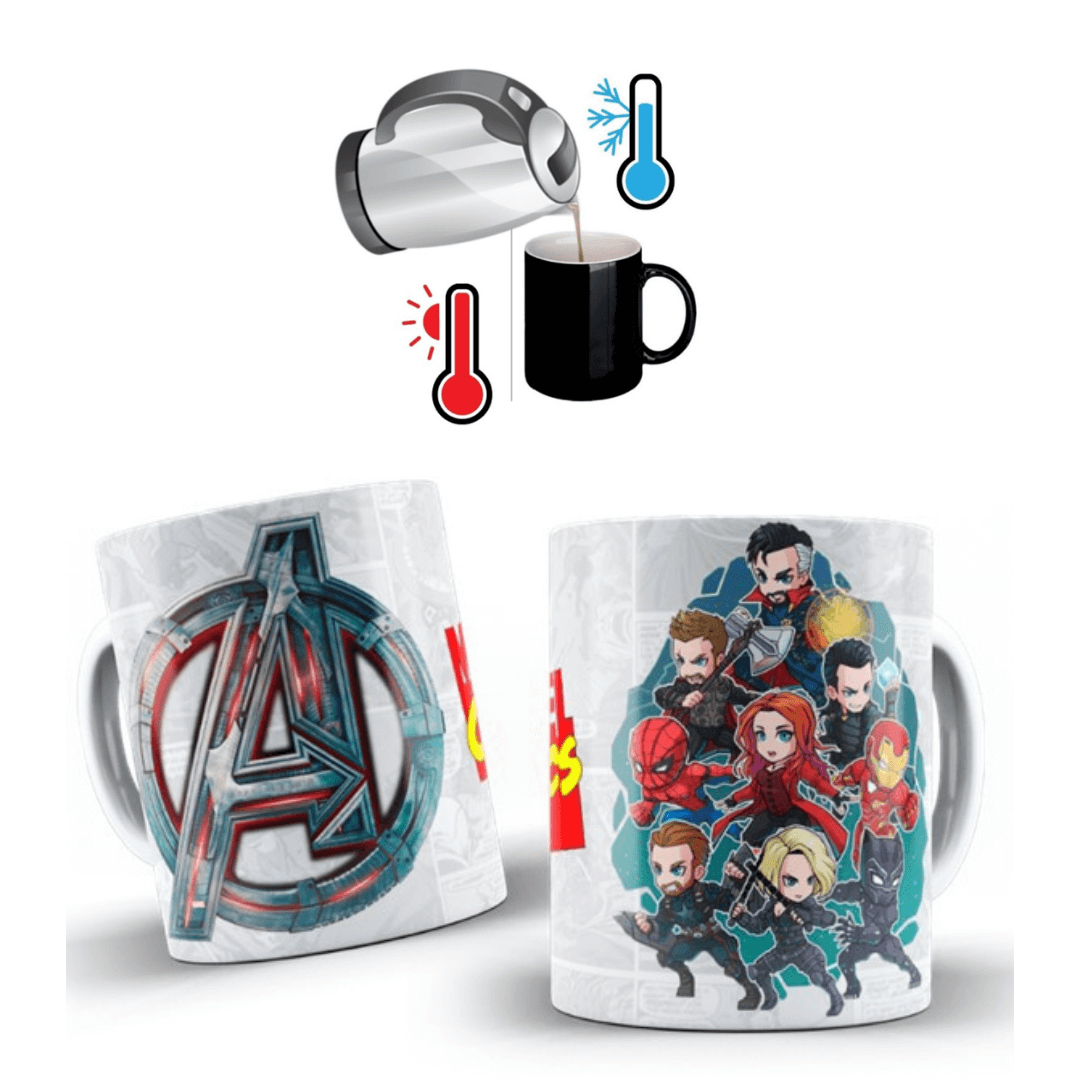 MUG MAGICO  AVENGERS VENGADORES