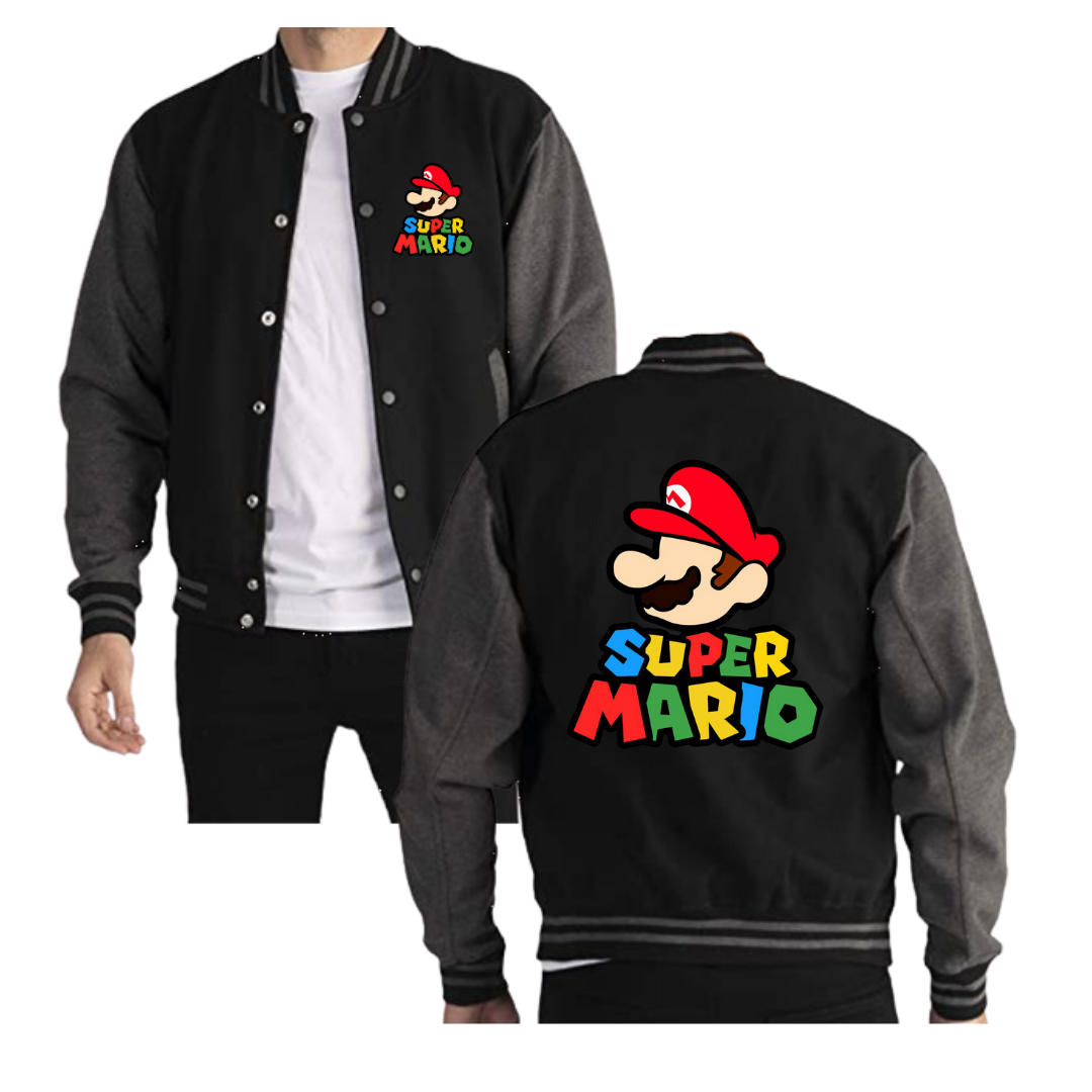 CHAQUETA BEISBOLERA  MARIO BROS