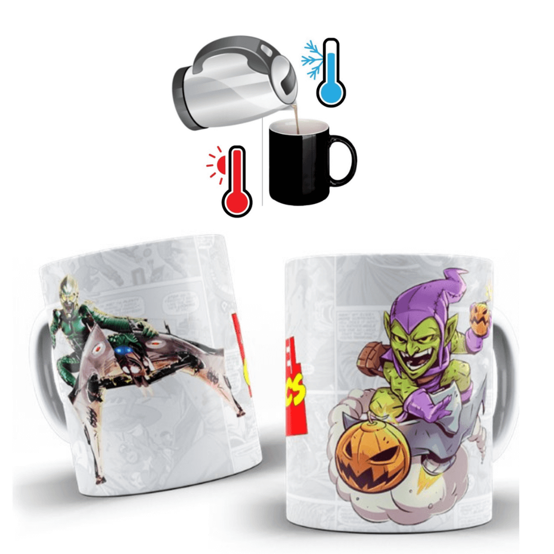 MUG MAGICO SPIDERMAN DUENDE VERDE