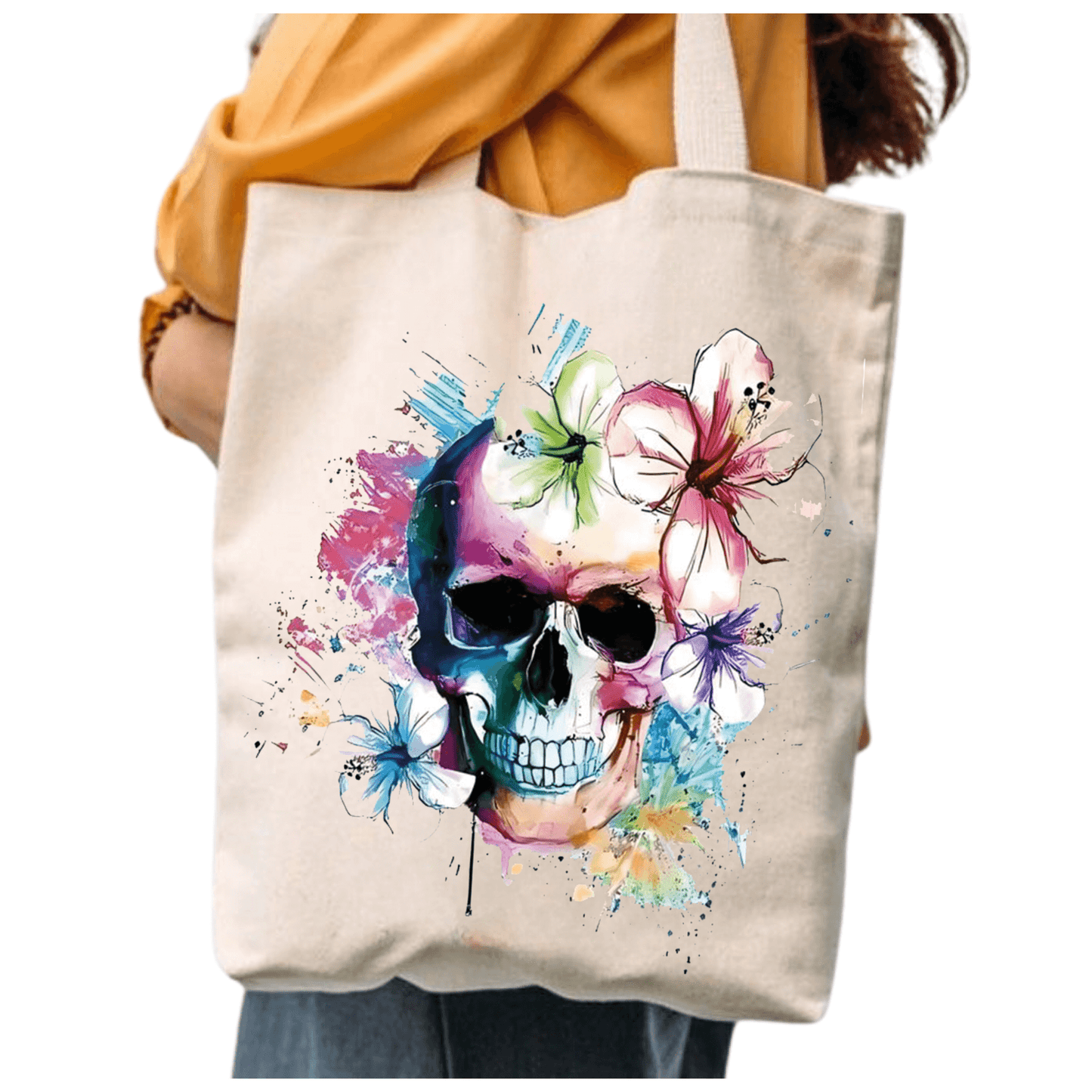 TOTEBAG ARTIFLOR CRANEO  BOLSO ALGODON