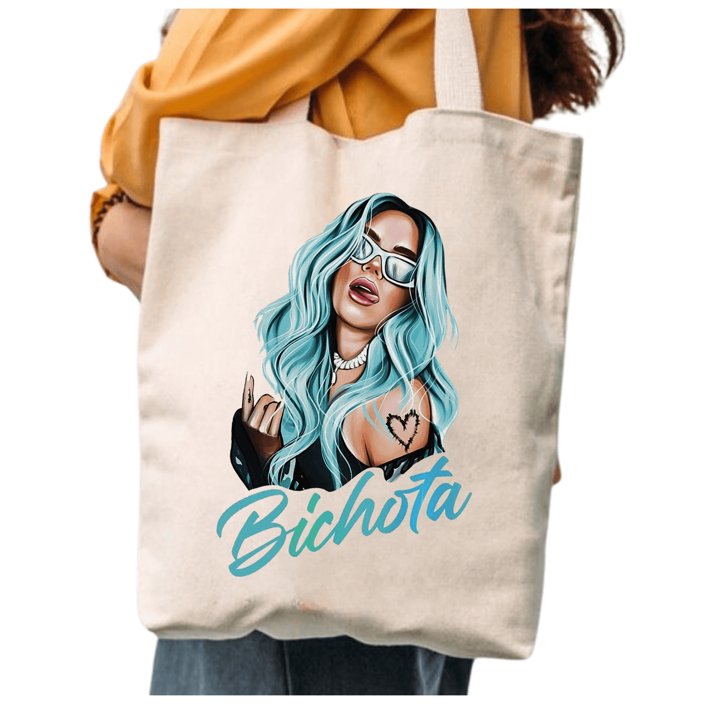 TOTEBAG BICHIOTA KAROL G BOLSO ALGODON