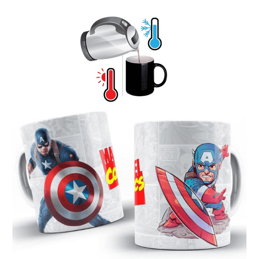 MUG MAGICO CAPITAN AMERICA