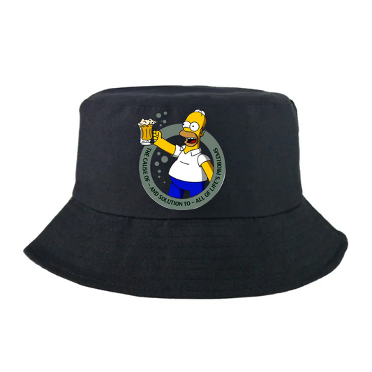 HOMERO SIMPSON CERVEZA GORRO PESCADOR PESQUERO