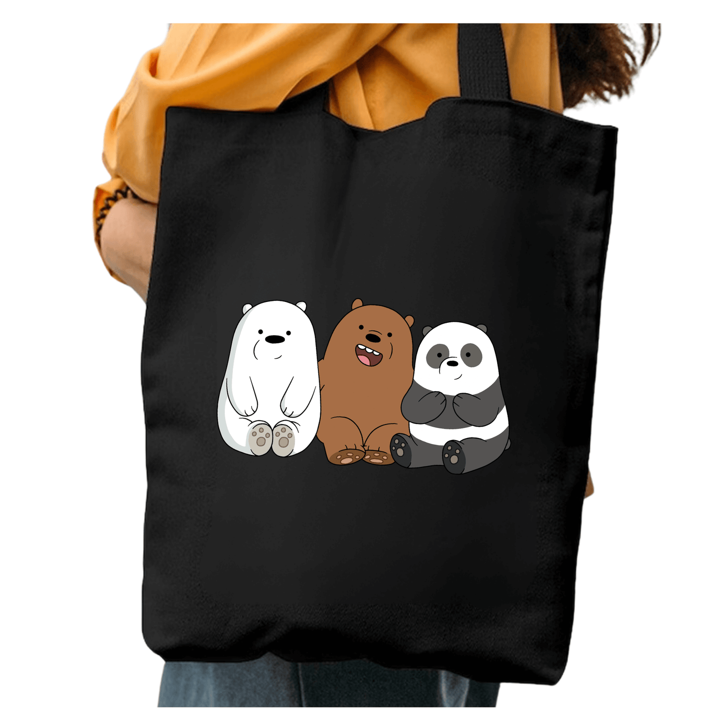 TOTEBAG ESCANDALOSOS BOLSO NEGRA ALGODON