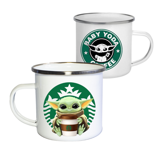 MUG PELTRE BABY YODA STAR WARS POCILLO