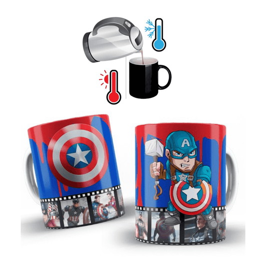 MUG MAGICO CAPITAN AMERICA