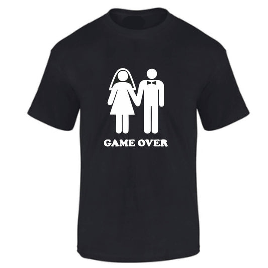 CAMISETA  GAME OVER MATRIMONIO HOMBRE