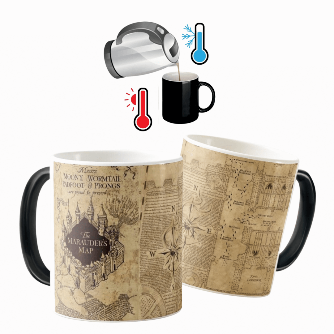 MUG MAGICO HARRY POTTER MAPA MERODEADOR