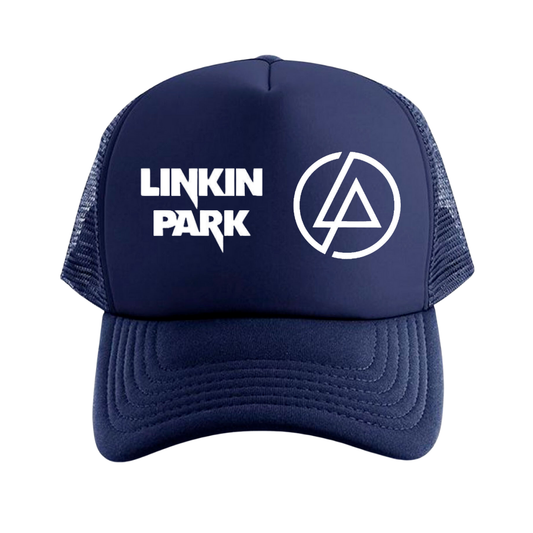 GORRA LINKIN PARK LOGO AZUL MALLA TRUCKER