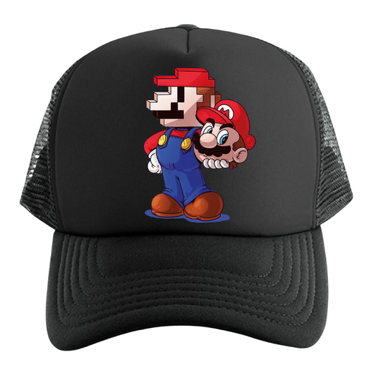 GORRA MARIO BROS PIXEL CAP TRUCKER MALLA