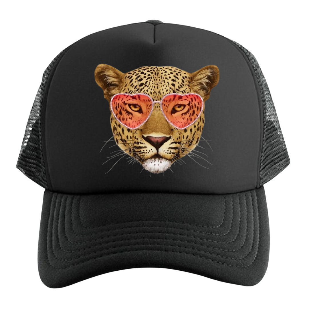 GORRA PANTERA MUJER HIPSTER CAP TRUCKER MALLA