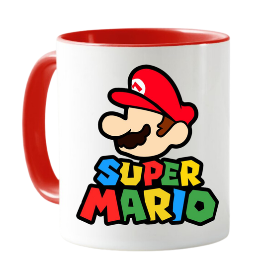 MUG MARIO BROS LOGO TAZA CERAMICA