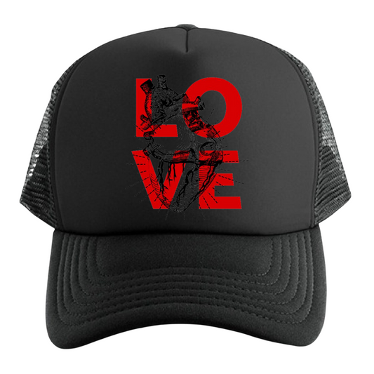 GORRA LOVE CORAZON CAP TRUCKER MALLA