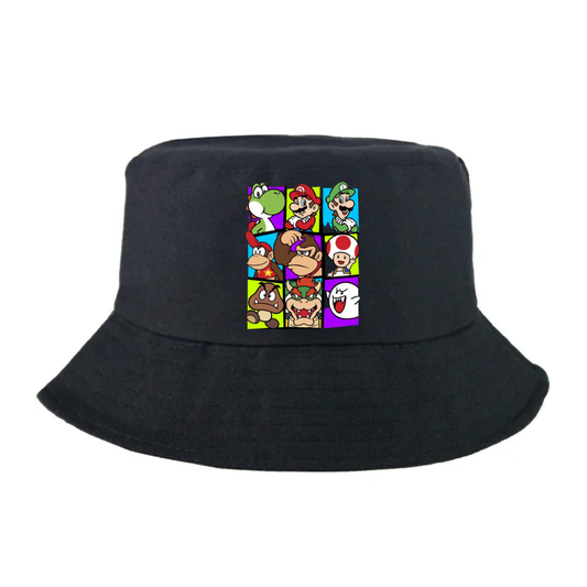 MARIO BROS GORRO PESCADOR PESQUERO KPOP ANIMADO PERSONAJES