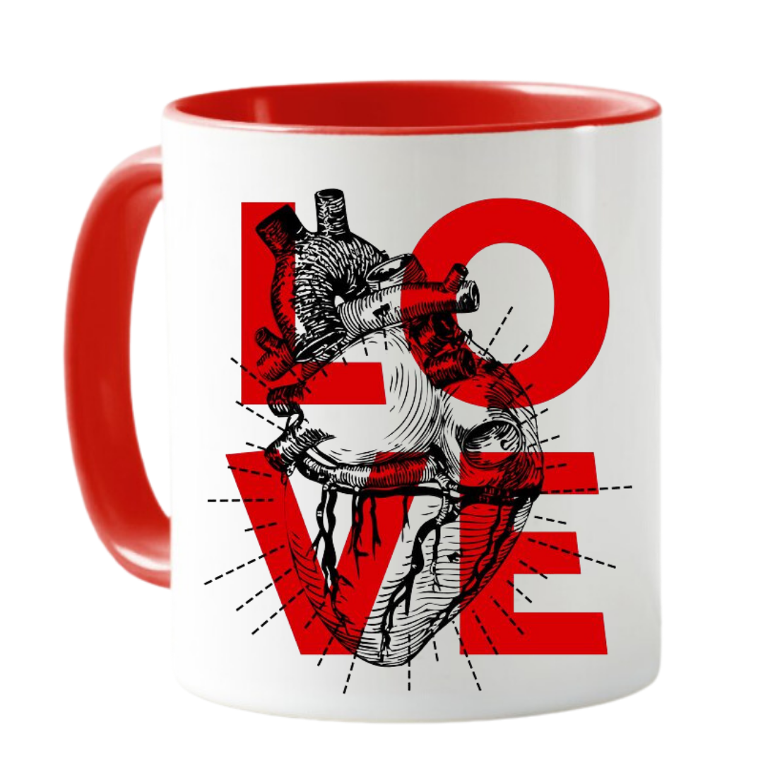 MUG LOVE CORAZON TAZA CERAMICA