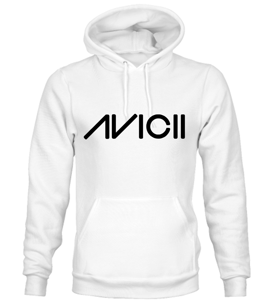 BUZO AVICII SACO CAPOTA HOODIE BLANCO