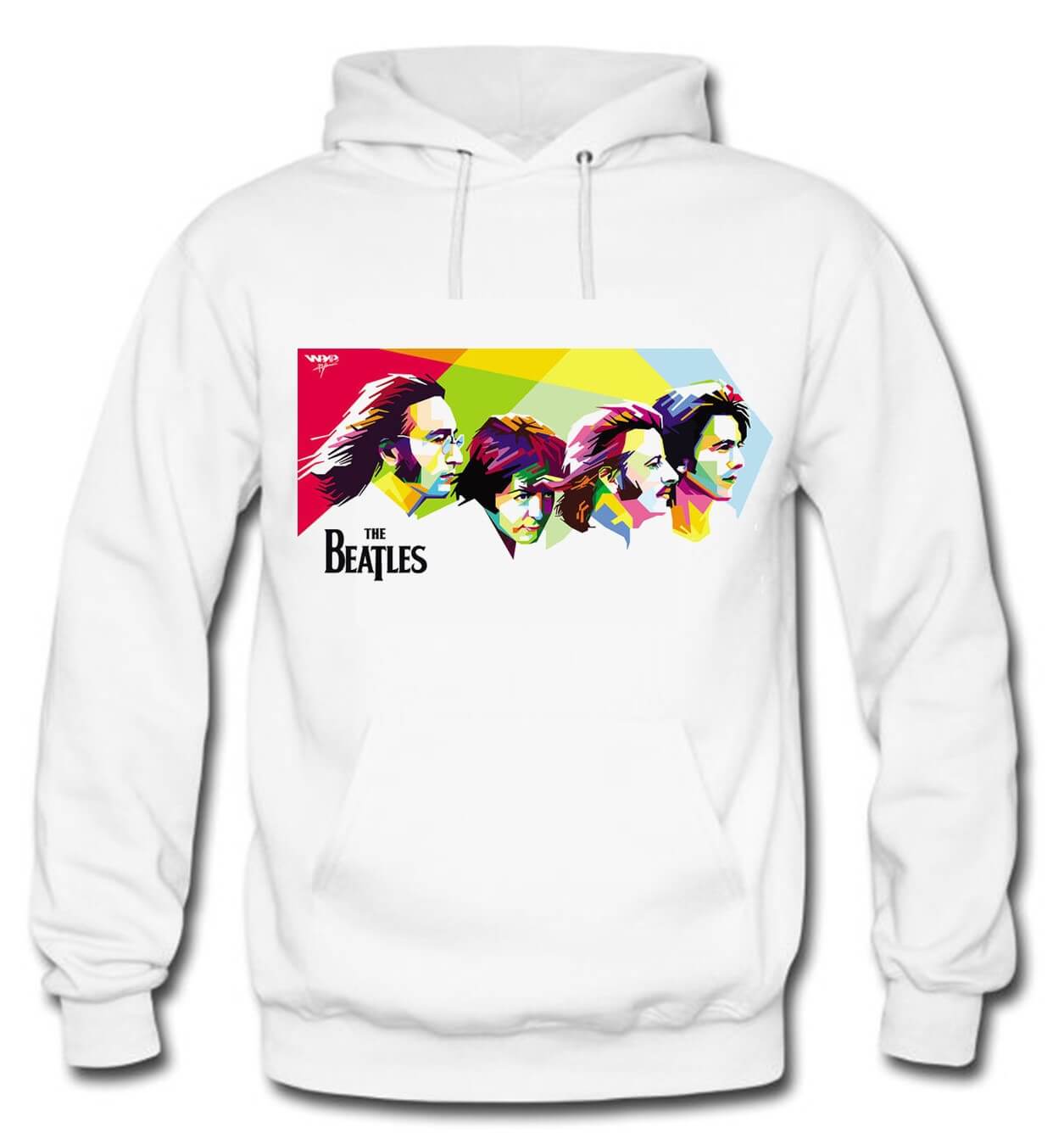 BUZO THE BEATLES SACO CAPOTA HOODIE BLANCO