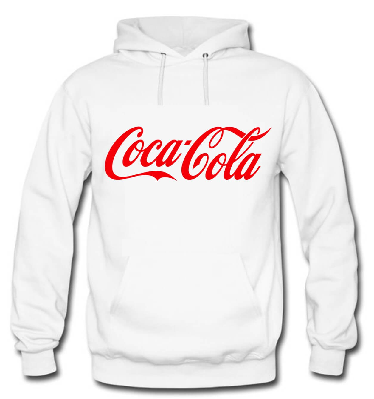 BUZO COCA COLA CAPOTA HOODIE BLANCO