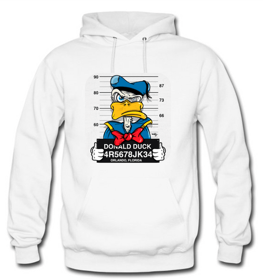 BUZO DISNEY PATO DONALD SACO CAPOTA HOODIE BLANCO