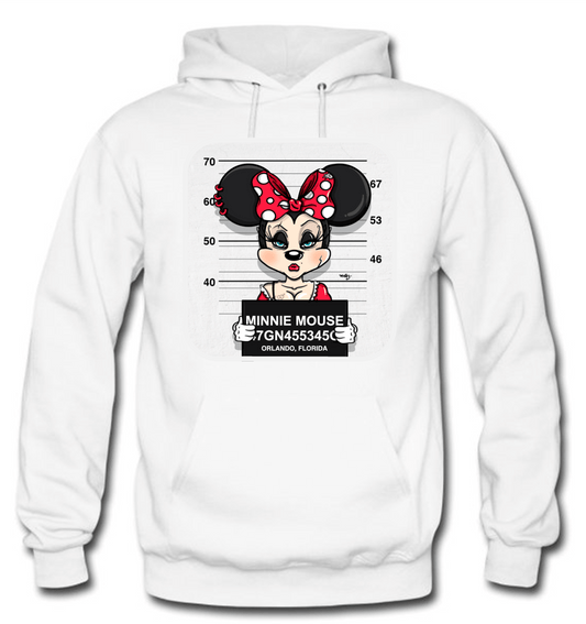 BUZO DISNEY MINNIE SACO CAPOTA HOODIE BLANCO