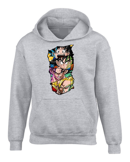 BUZO DRAGONBALL SACO CAPOTA HOODIE GRIS