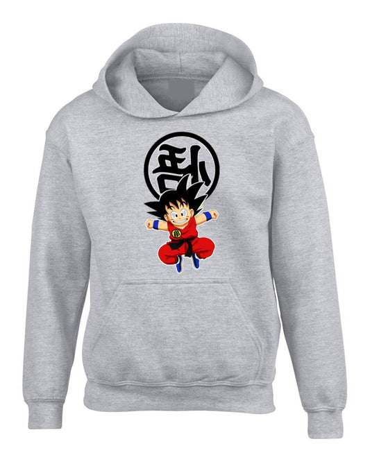 BUZO DRAGONBALL SACO CAPOTA HOODIE GRIS