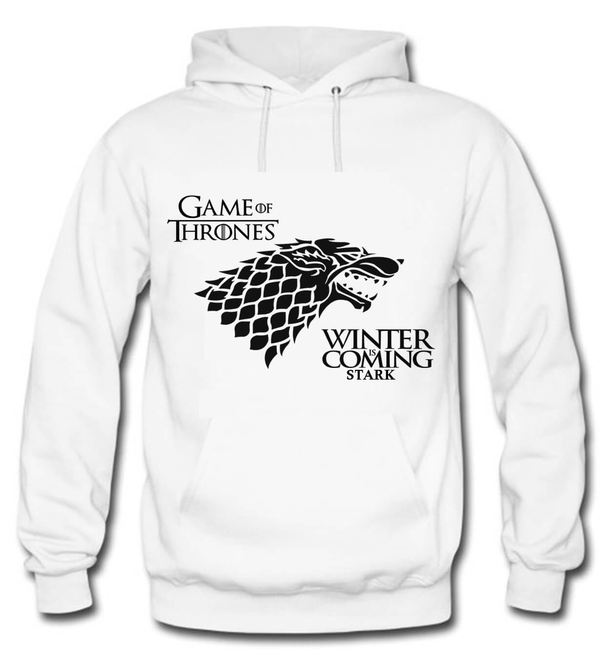 BUZO GAME OF THRONES SACO CAPOTA HOODIE BLANCO