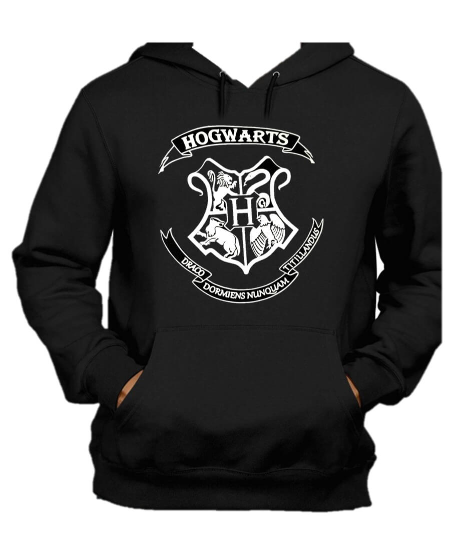 BUZO HARRY POTTER HOGWARTS SACO CAPOTA HOODIE