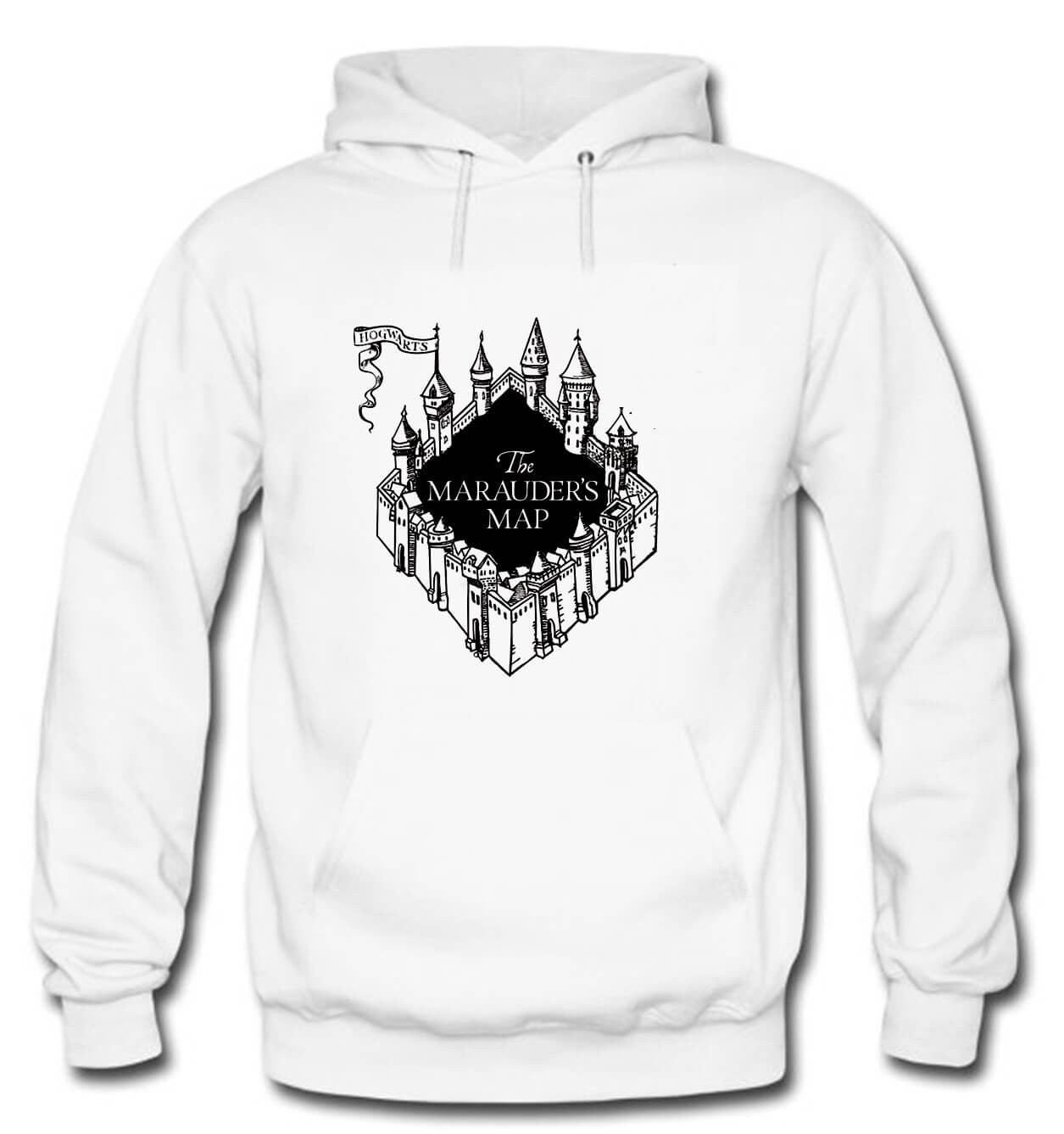 BUZO HARRY POTTER SACO CAPOTA HOODIE BLANCO