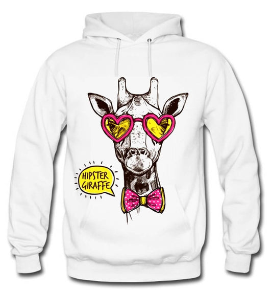 BUZO JIRAFA SACO CAPOTA HOODIE BLANCO