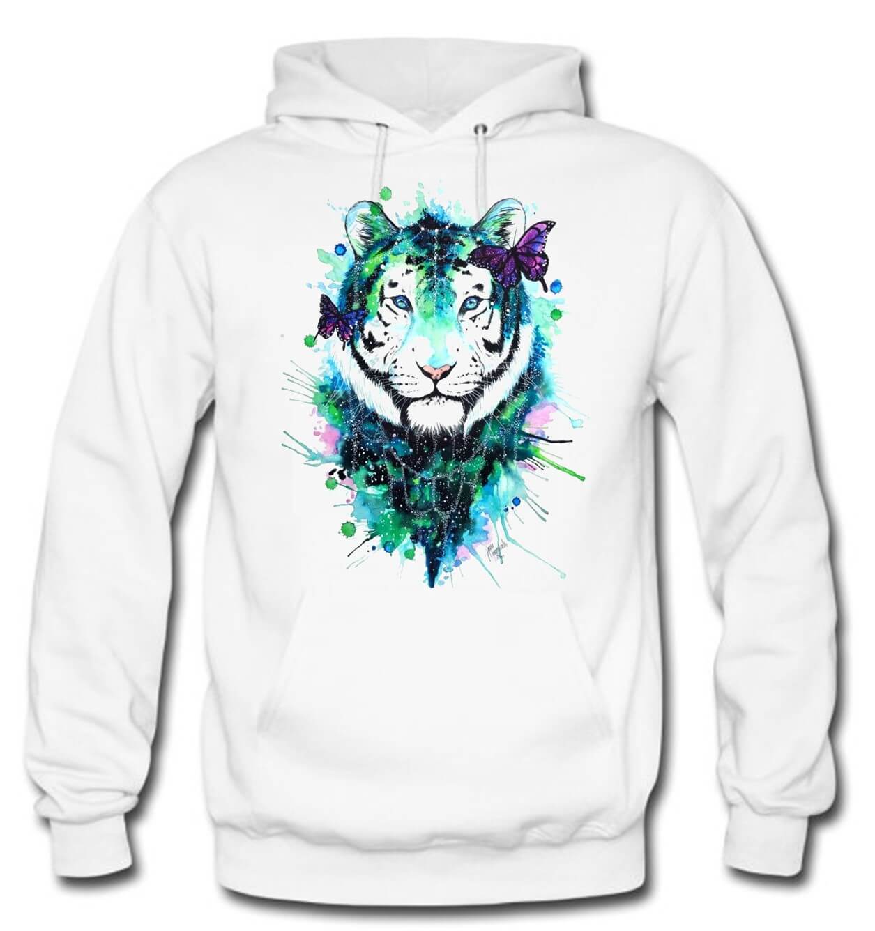 BUZO LEON SACO CAPOTA HOODIE BLANCO