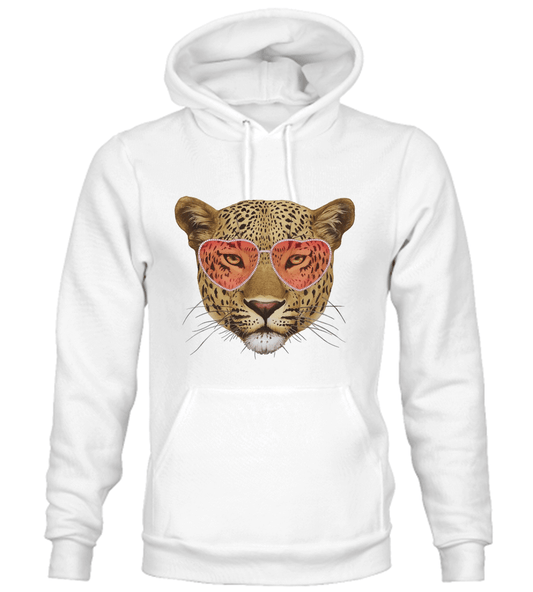 BUZO LEON SACO CAPOTA HOODIE BLANCO