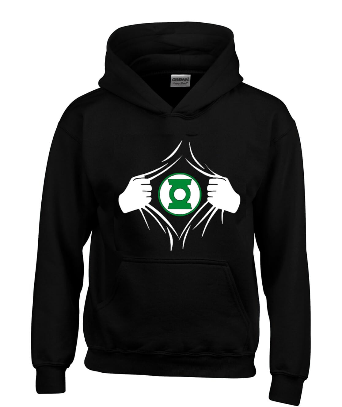 BUZO LINTERNA VERDE SACO CAPOTA HOODIE