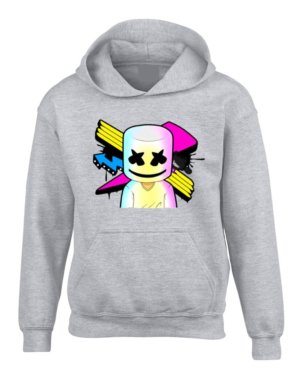 BUZO MARSHMELLO SACO CAPOTA HOODIE GRIS