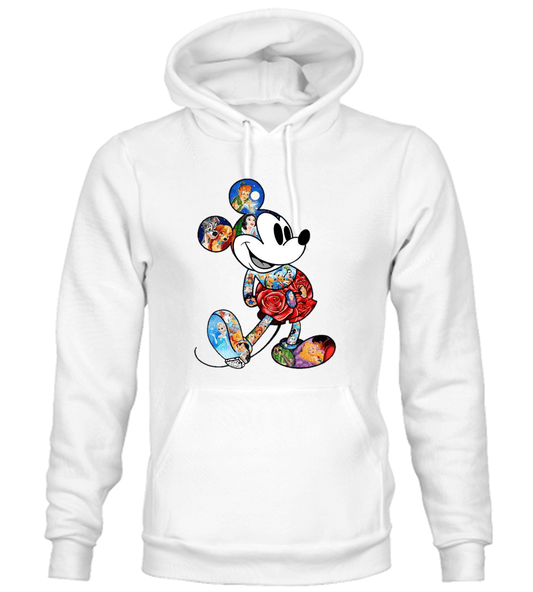 BUZO MICKEY CAPOTA HOODIE BLANCO