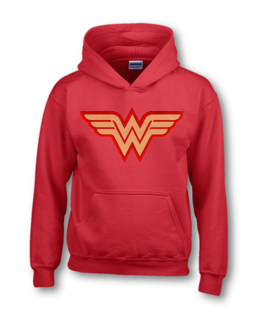 BUZO MUJER MARAVILLA SACO CAPOTA HOODIE ROJO