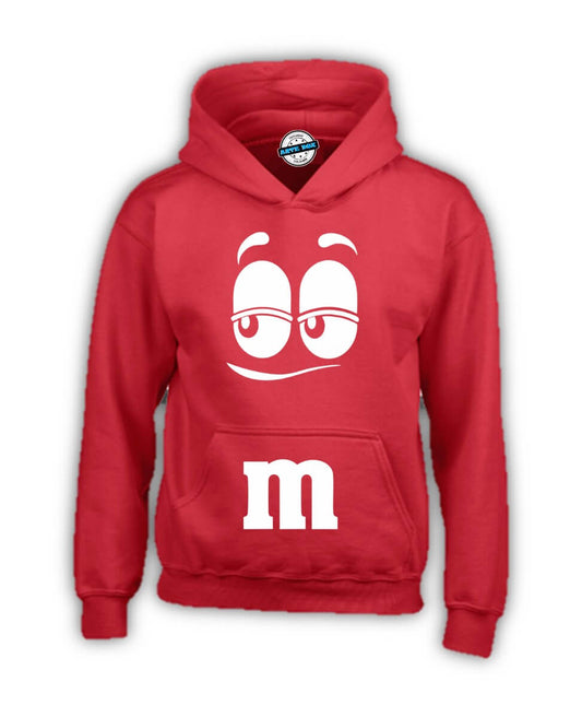 BUZO M&M SACO CAPOTA HOODIE ROJO