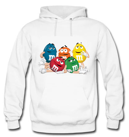 BUZO M&M CAPOTA HOODIE BLANCO