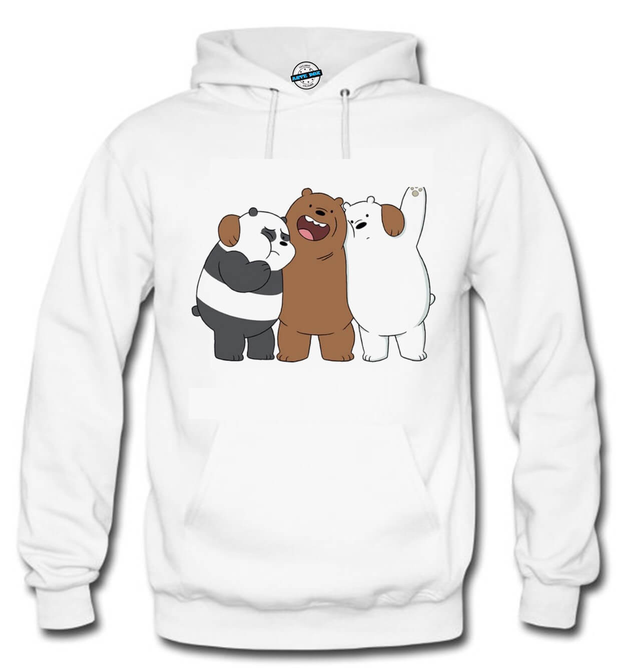 BUZO OSOS ESCANDALOSOS CAPOTA HOODIE BLANCO