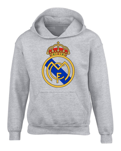 BUZO REAL MADRID SACO CAPOTA HOODIE GRIS